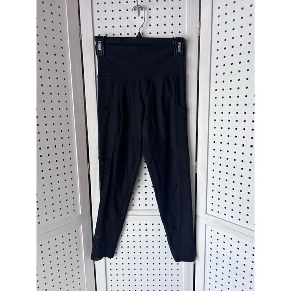aerie Pants - Aerie Leggings Women's Small Black Side Mesh Pocket Athletic Yoga